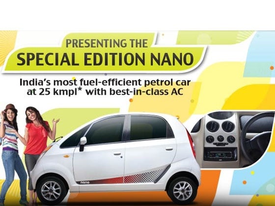 Tata Nano Special Edition with Additional Accessories